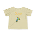 Infant Tee — "Sleep" Pizza Slice Graphic Baby Shirt