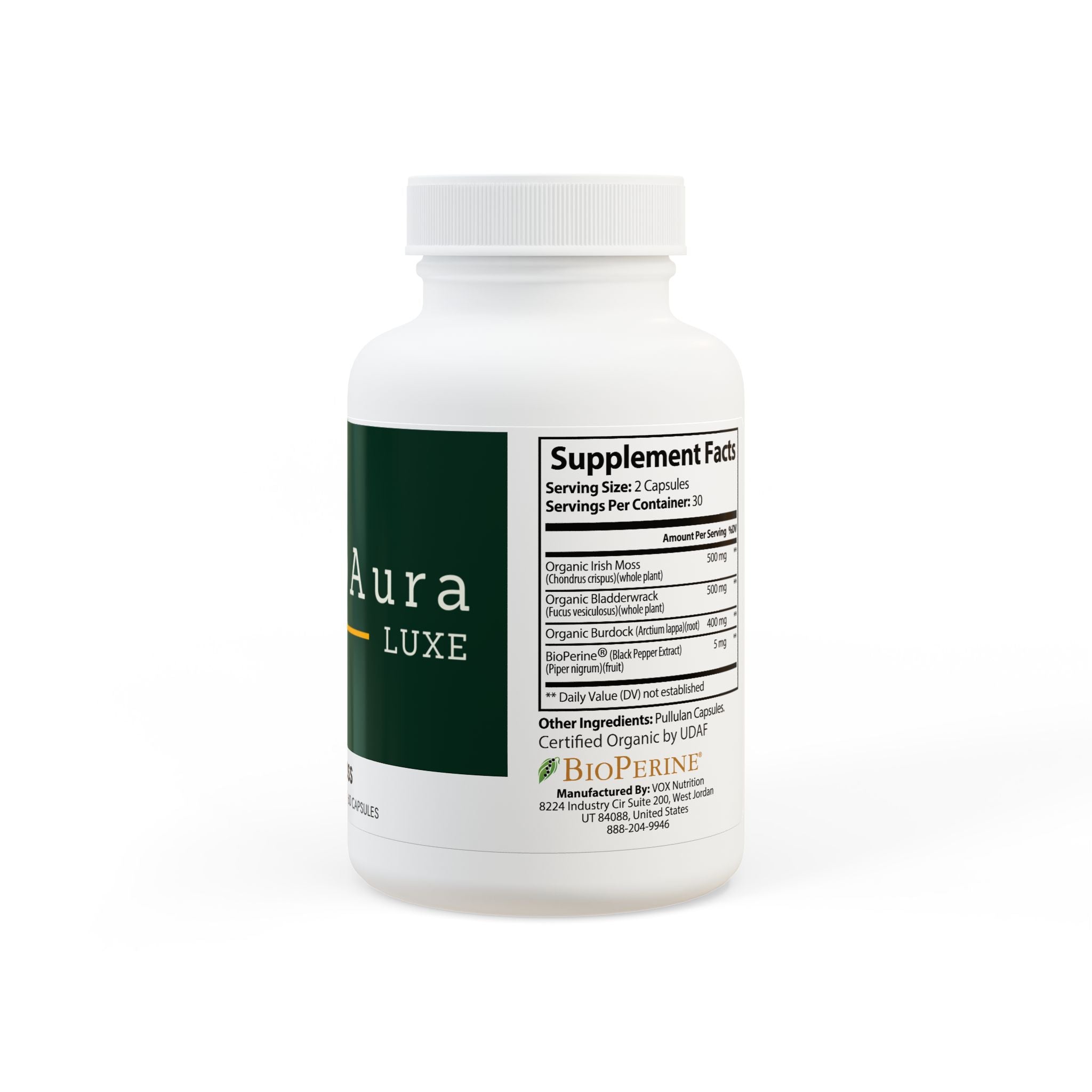 SleepAura Luxe - Sea Moss Supplement (60 Capsules)