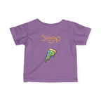 Infant Tee — "Sleep" Pizza Slice Graphic Baby Shirt