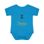 SleepAura - Luxe - Infant Bodysuit "Let Me Sleep" Funny Baby One-Piece