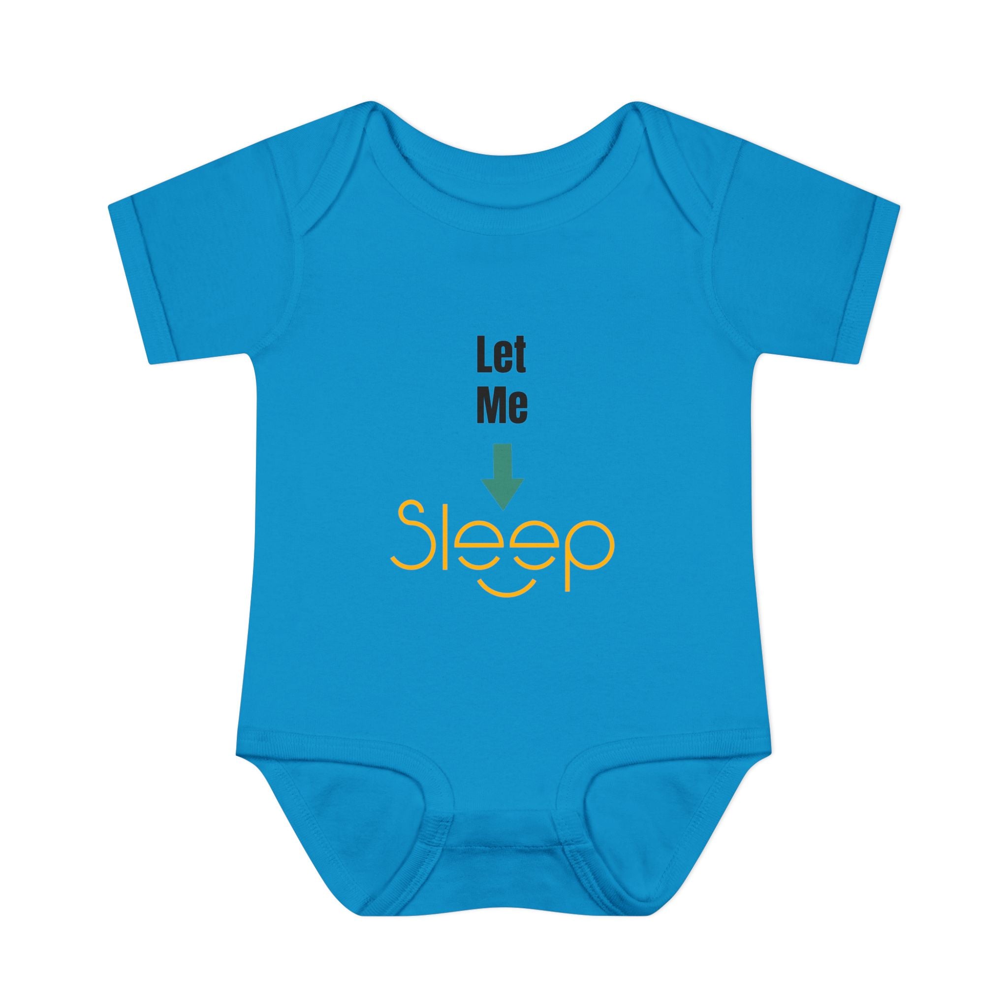SleepAura - Luxe - Infant Bodysuit "Let Me Sleep" Funny Baby One-Piece