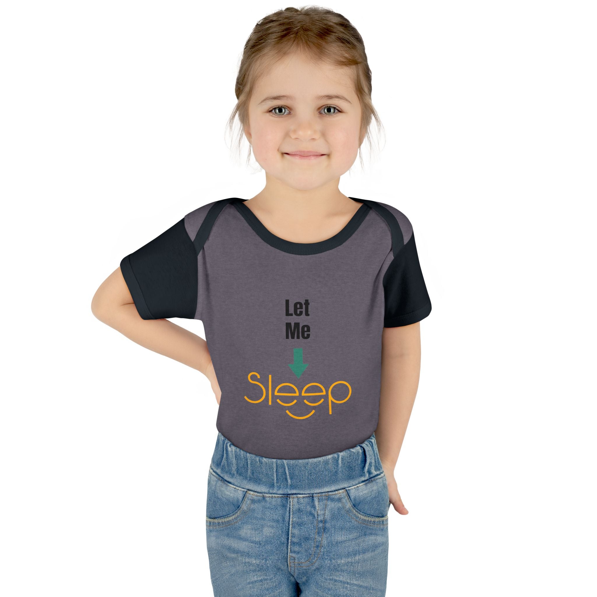 SleepAura - Luxe - Infant Bodysuit "Let Me Sleep" Funny Baby One-Piece