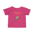 Infant Tee — "Sleep" Pizza Slice Graphic Baby Shirt