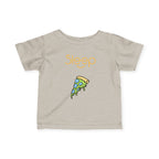 Infant Tee — "Sleep" Pizza Slice Graphic Baby Shirt