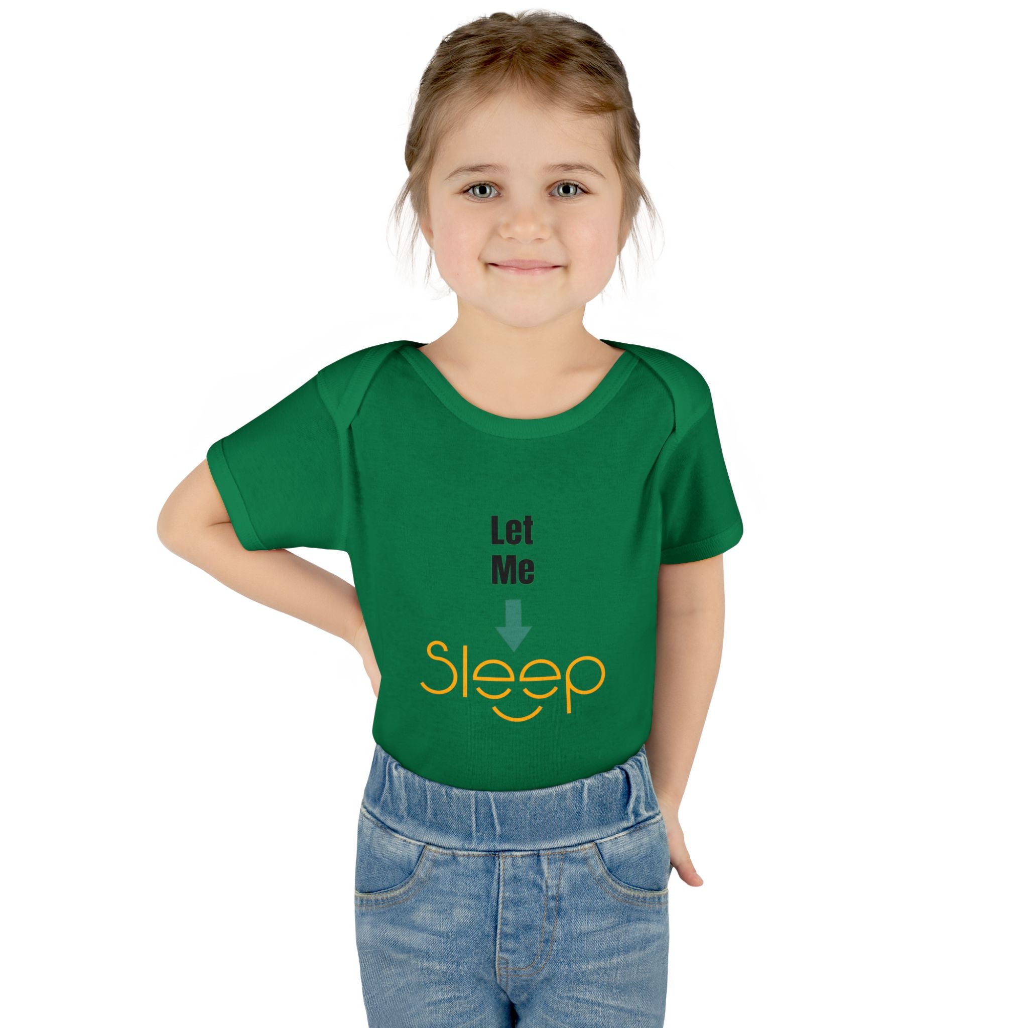 SleepAura - Luxe - Infant Bodysuit "Let Me Sleep" Funny Baby One-Piece