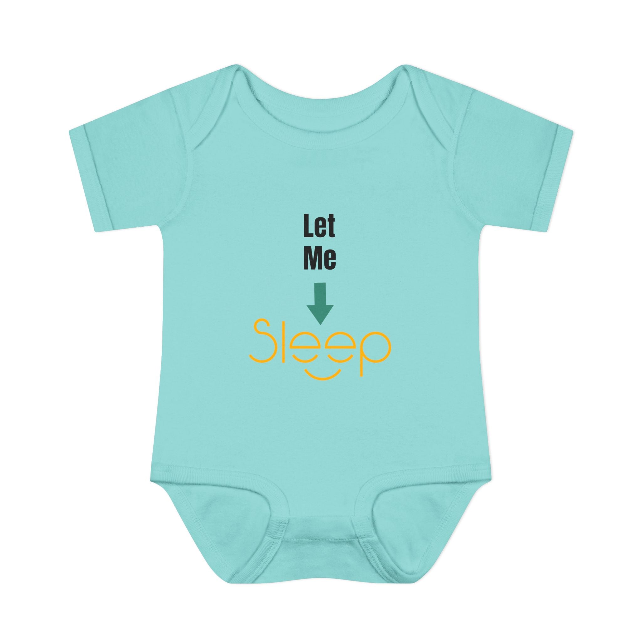 SleepAura - Luxe - Infant Bodysuit "Let Me Sleep" Funny Baby One-Piece