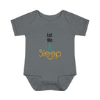 SleepAura - Luxe - Infant Bodysuit "Let Me Sleep" Funny Baby One-Piece