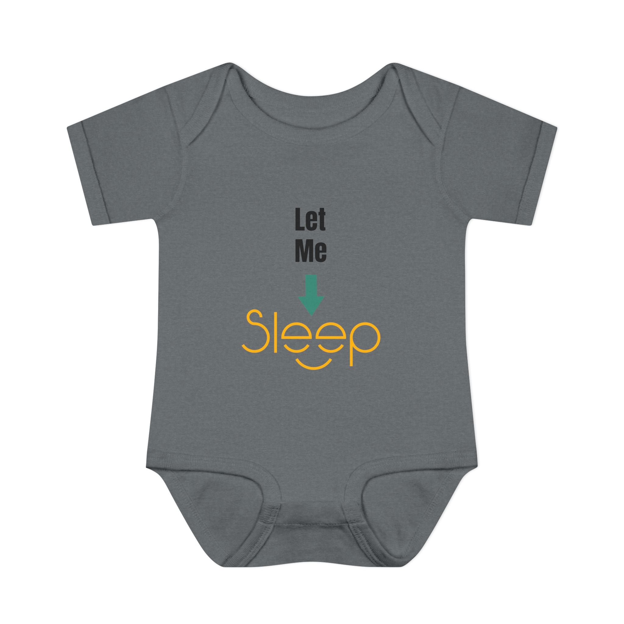 SleepAura - Luxe - Infant Bodysuit "Let Me Sleep" Funny Baby One-Piece