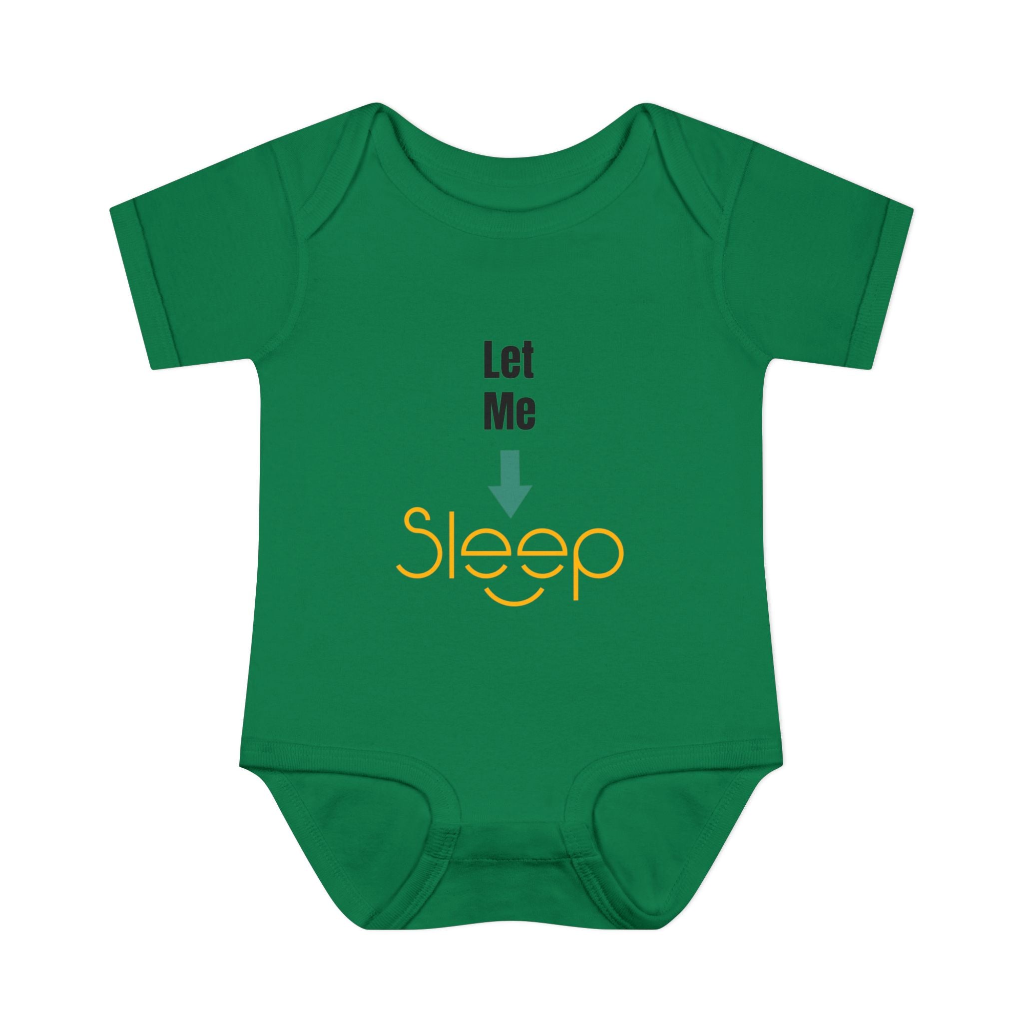 SleepAura - Luxe - Infant Bodysuit "Let Me Sleep" Funny Baby One-Piece