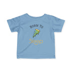Infant Tee "Born to Sleep" Pizza Baby Shirt