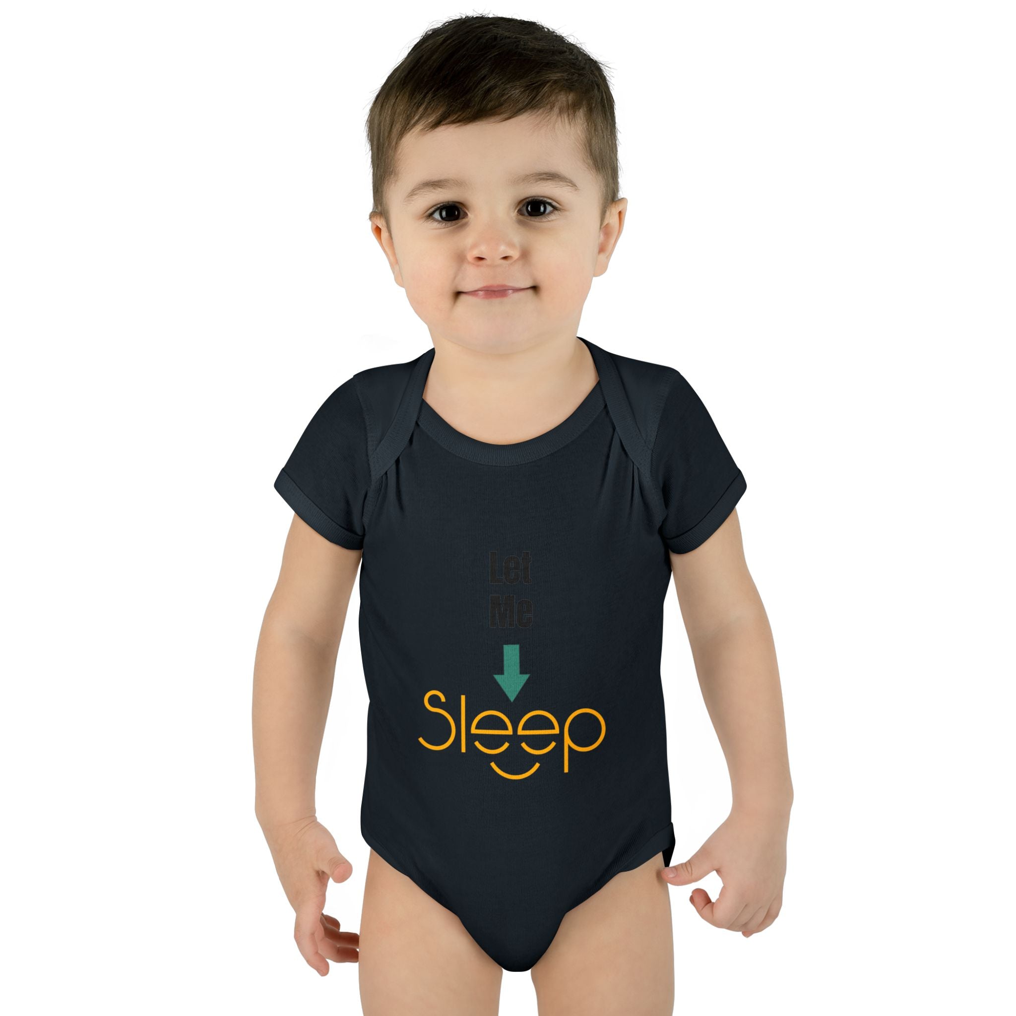 SleepAura - Luxe - Infant Bodysuit "Let Me Sleep" Funny Baby One-Piece