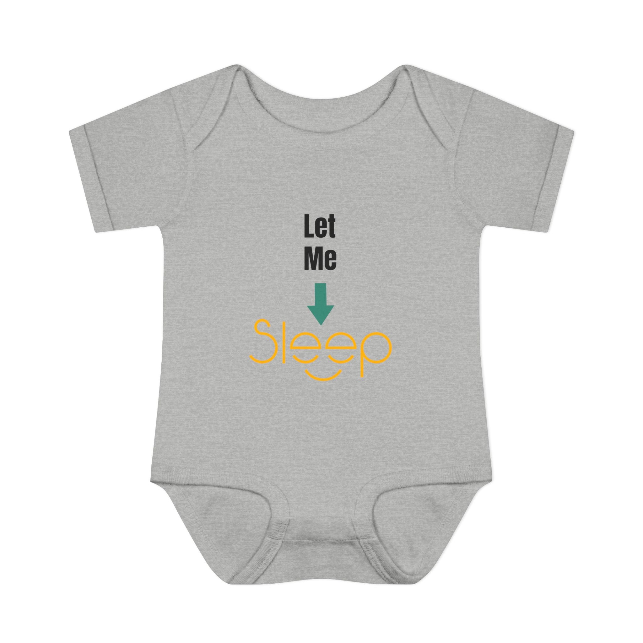 SleepAura - Luxe - Infant Bodysuit "Let Me Sleep" Funny Baby One-Piece