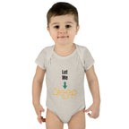 SleepAura - Luxe - Infant Bodysuit "Let Me Sleep" Funny Baby One-Piece