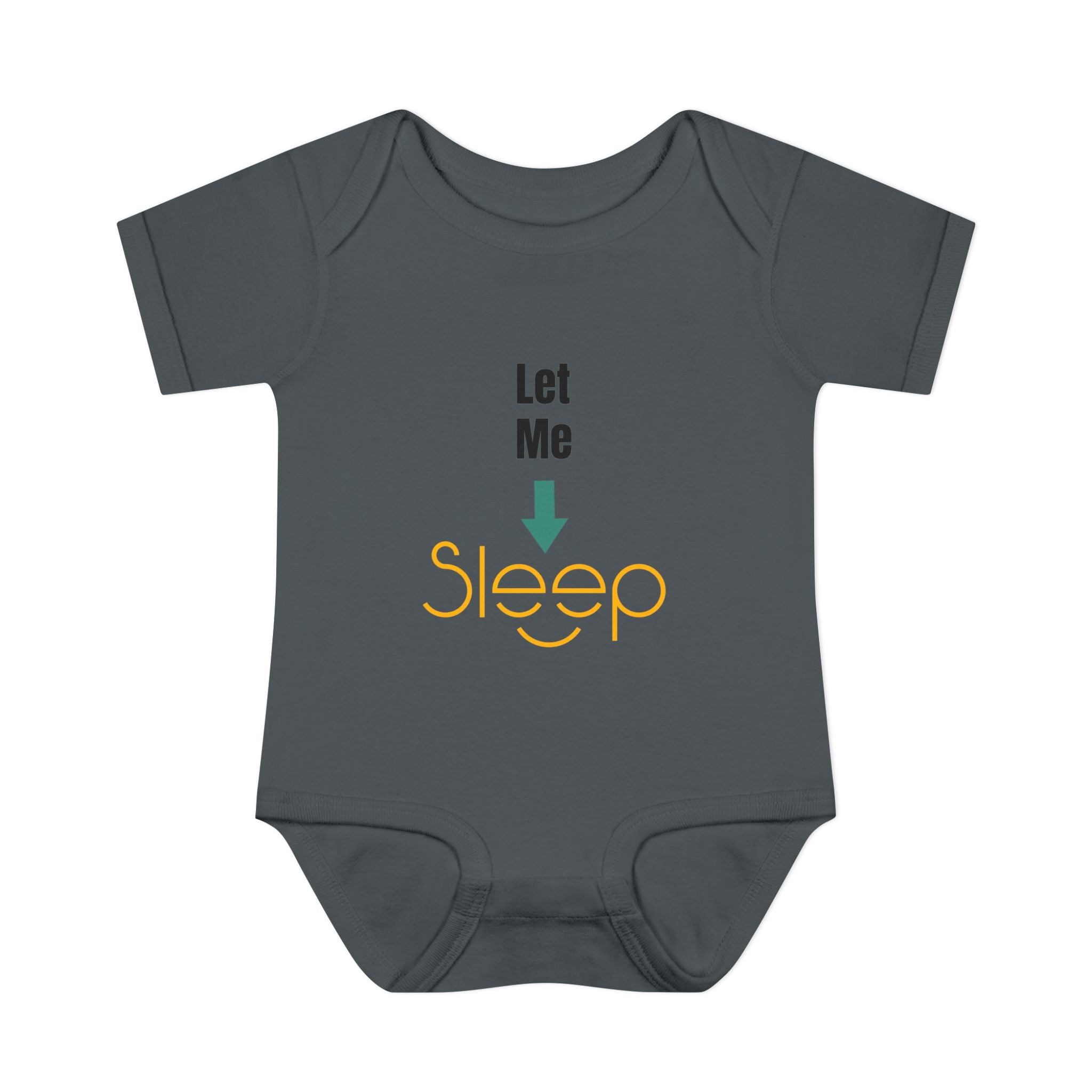 SleepAura - Luxe - Infant Bodysuit "Let Me Sleep" Funny Baby One-Piece