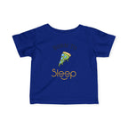Infant Tee "Born to Sleep" Pizza Baby Shirt