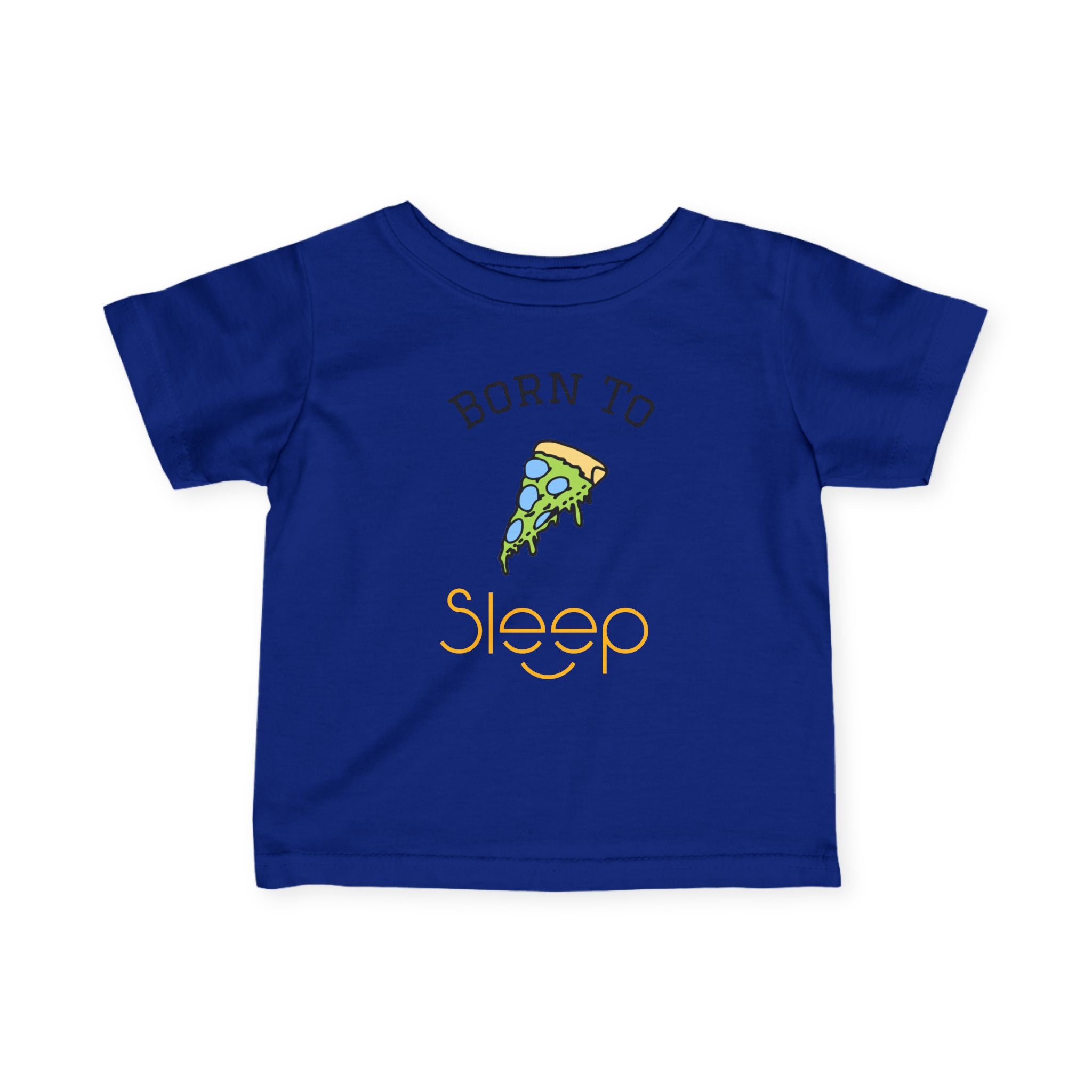 Infant Tee "Born to Sleep" Pizza Baby Shirt