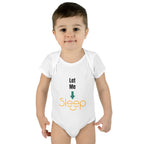 SleepAura - Luxe - Infant Bodysuit "Let Me Sleep" Funny Baby One-Piece