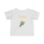 Infant Tee — "Sleep" Pizza Slice Graphic Baby Shirt
