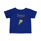 Infant Tee — "Sleep" Pizza Slice Graphic Baby Shirt