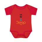 SleepAura - Luxe - Infant Bodysuit "Let Me Sleep" Funny Baby One-Piece