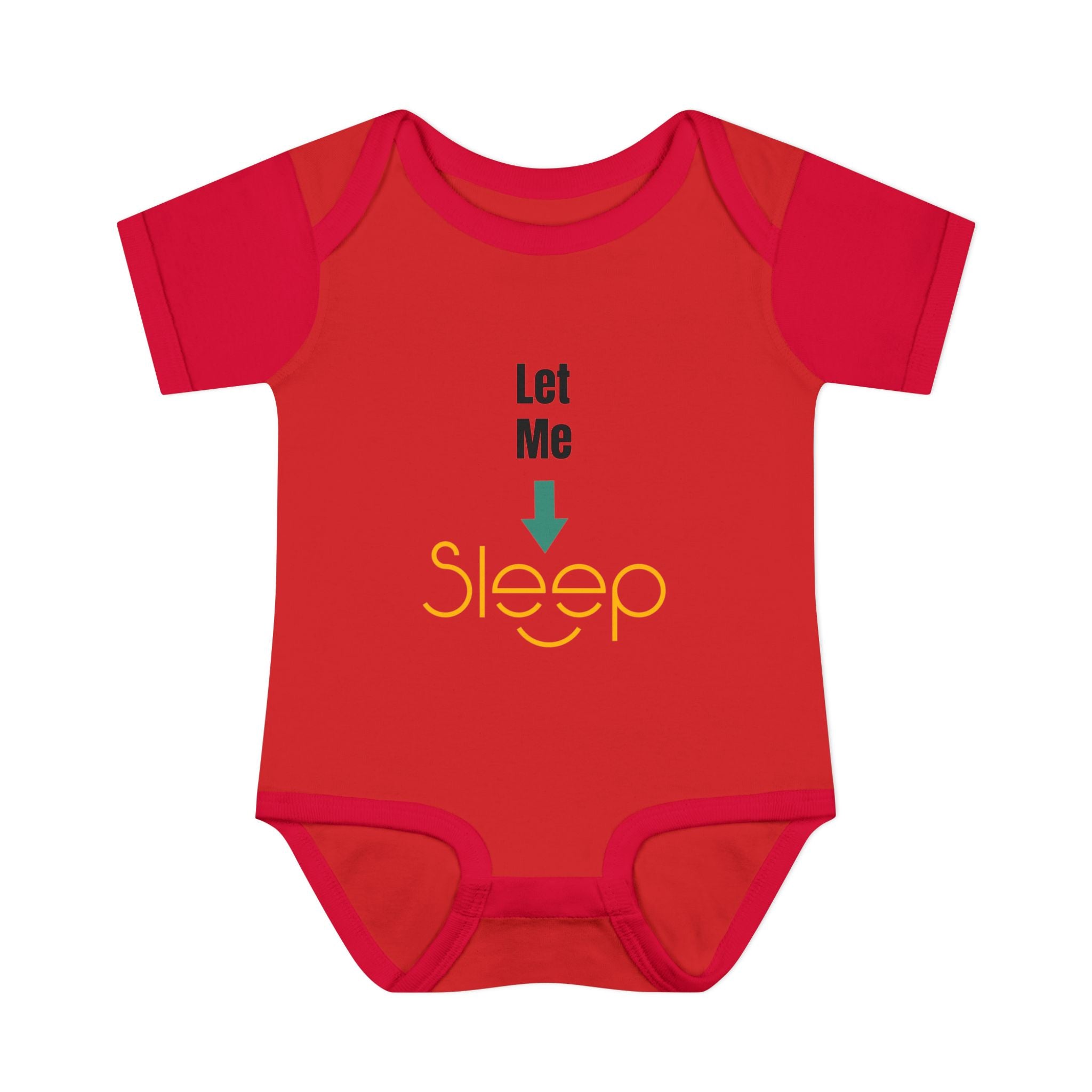 SleepAura - Luxe - Infant Bodysuit "Let Me Sleep" Funny Baby One-Piece