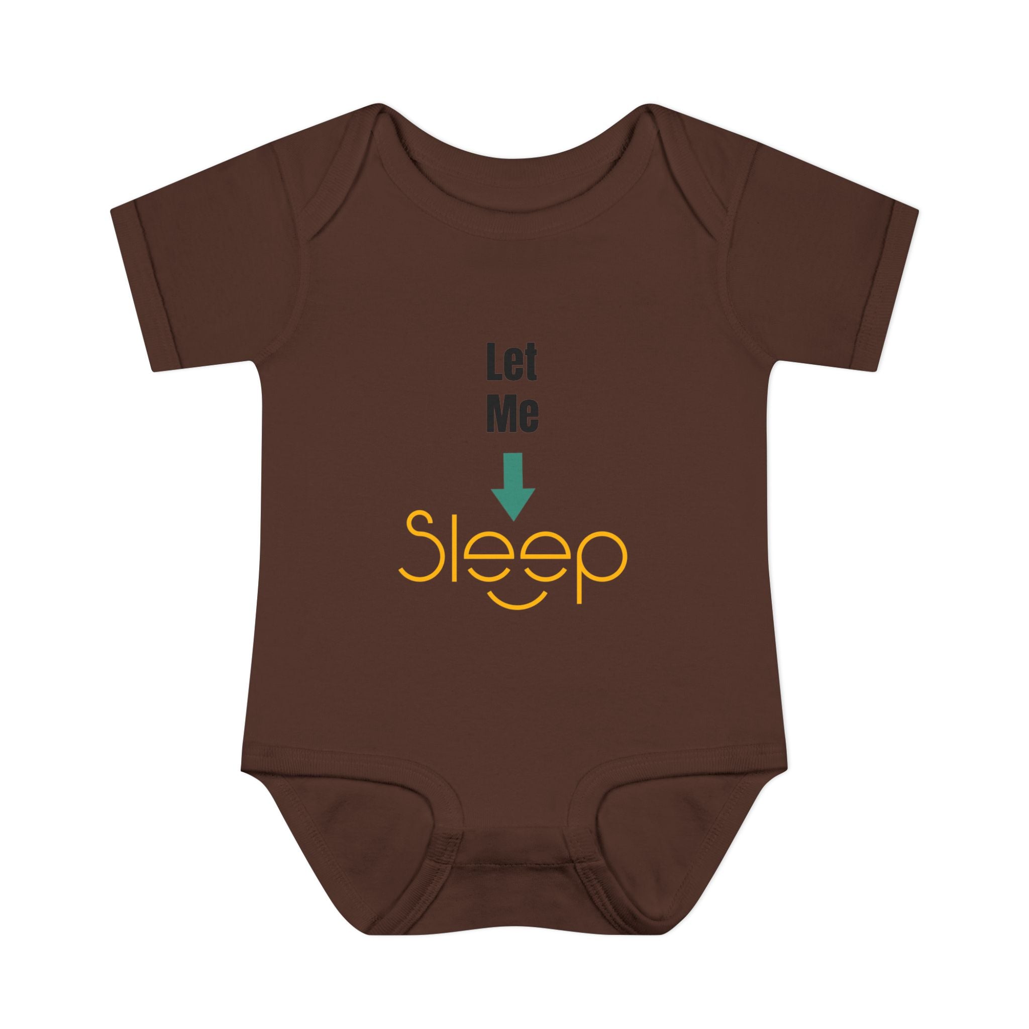 SleepAura - Luxe - Infant Bodysuit "Let Me Sleep" Funny Baby One-Piece