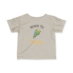 Infant Tee "Born to Sleep" Pizza Baby Shirt