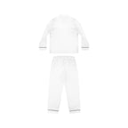 SleepAura Luxe - Women's Satin Pajama Set — Luxury White Sleepwear