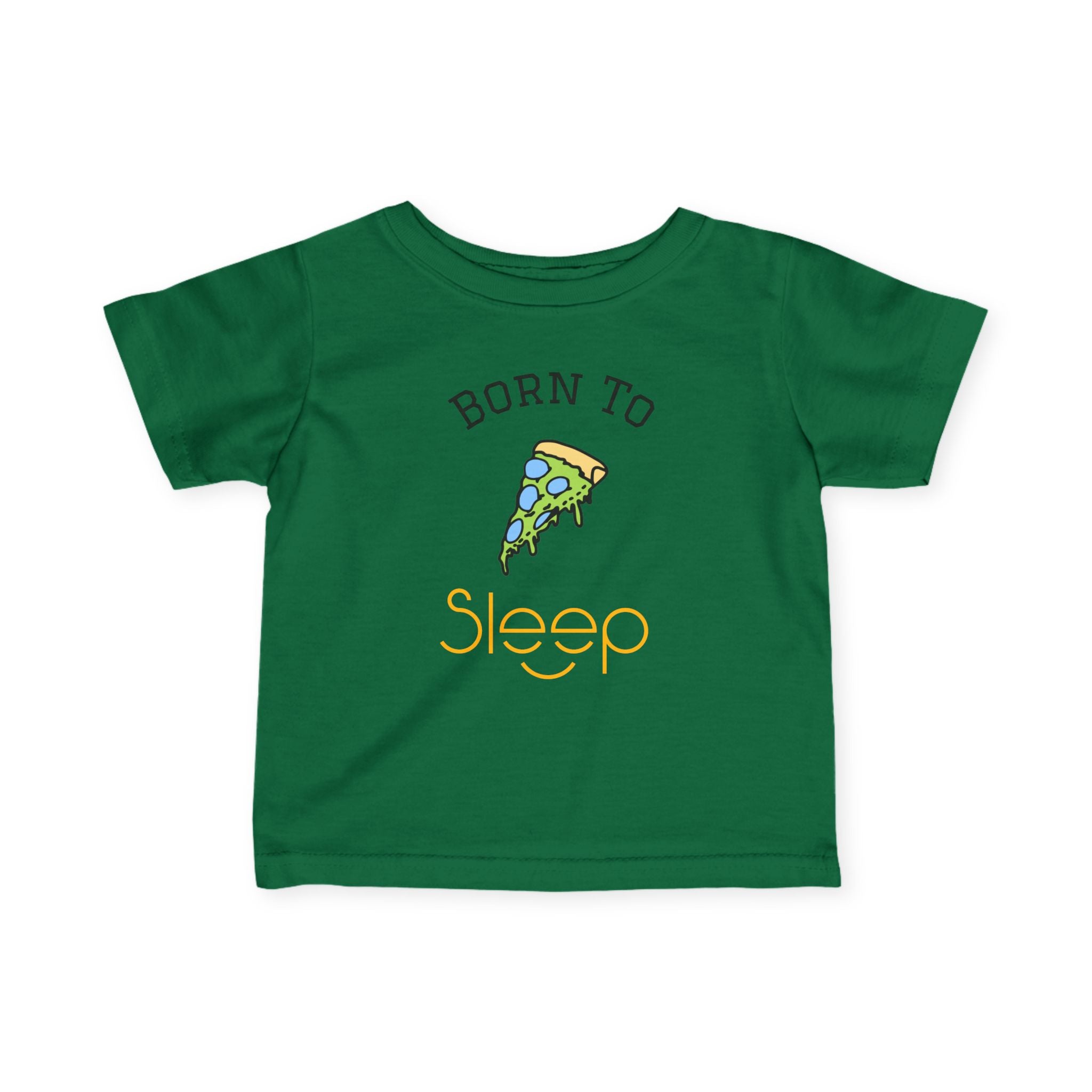 Infant Tee "Born to Sleep" Pizza Baby Shirt