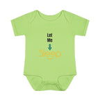 SleepAura - Luxe - Infant Bodysuit "Let Me Sleep" Funny Baby One-Piece