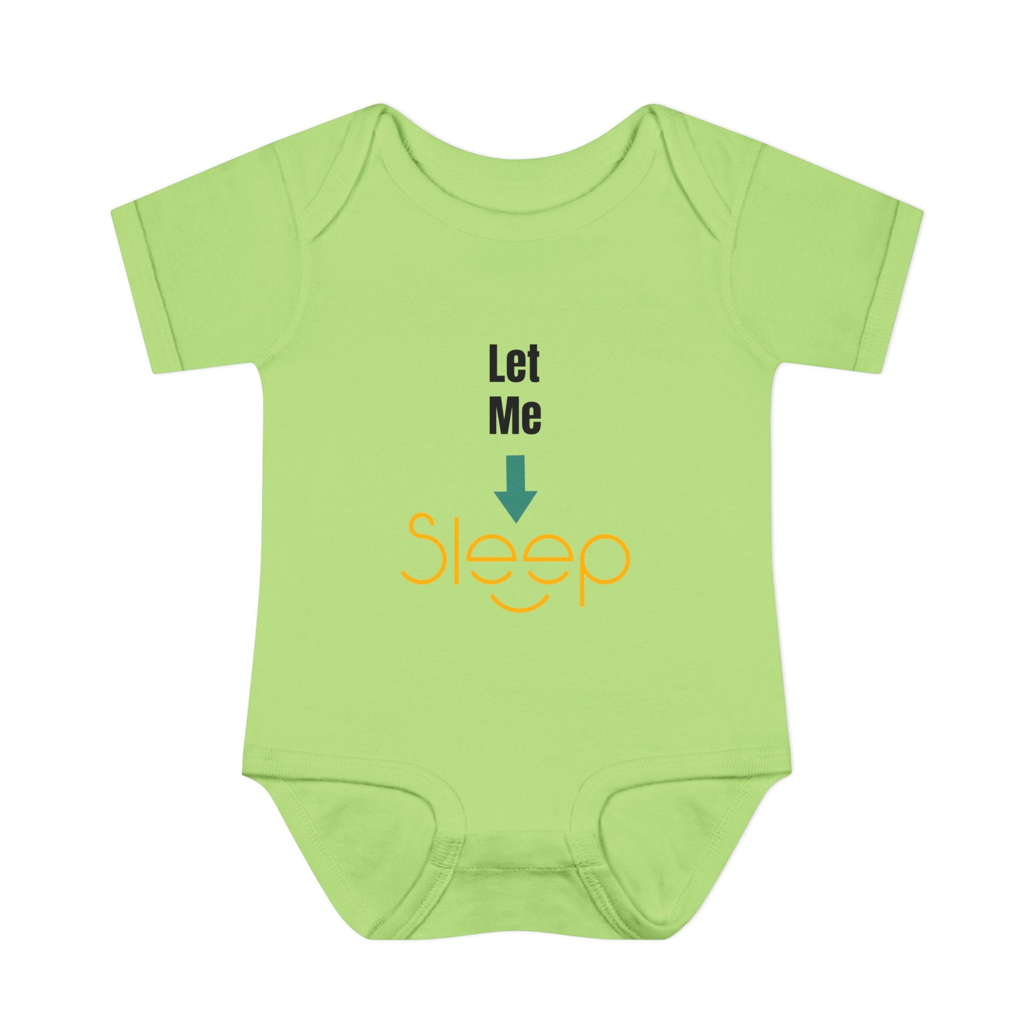 SleepAura - Luxe - Infant Bodysuit "Let Me Sleep" Funny Baby One-Piece