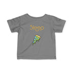 Infant Tee — "Sleep" Pizza Slice Graphic Baby Shirt