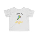 Infant Tee "Born to Sleep" Pizza Baby Shirt