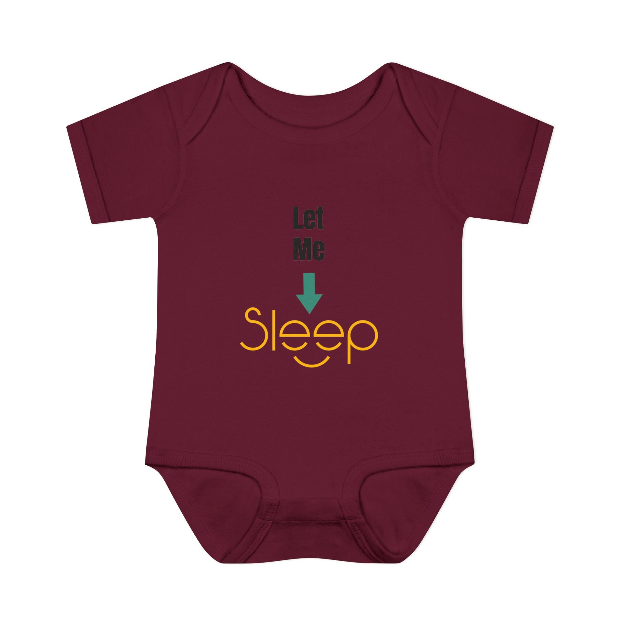 SleepAura - Luxe - Infant Bodysuit "Let Me Sleep" Funny Baby One-Piece