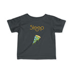 Infant Tee — "Sleep" Pizza Slice Graphic Baby Shirt