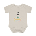 SleepAura - Luxe - Infant Bodysuit "Let Me Sleep" Funny Baby One-Piece