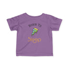 Infant Tee "Born to Sleep" Pizza Baby Shirt