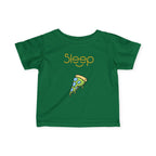 Infant Tee — "Sleep" Pizza Slice Graphic Baby Shirt