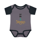 SleepAura - Luxe - Infant Bodysuit "Let Me Sleep" Funny Baby One-Piece