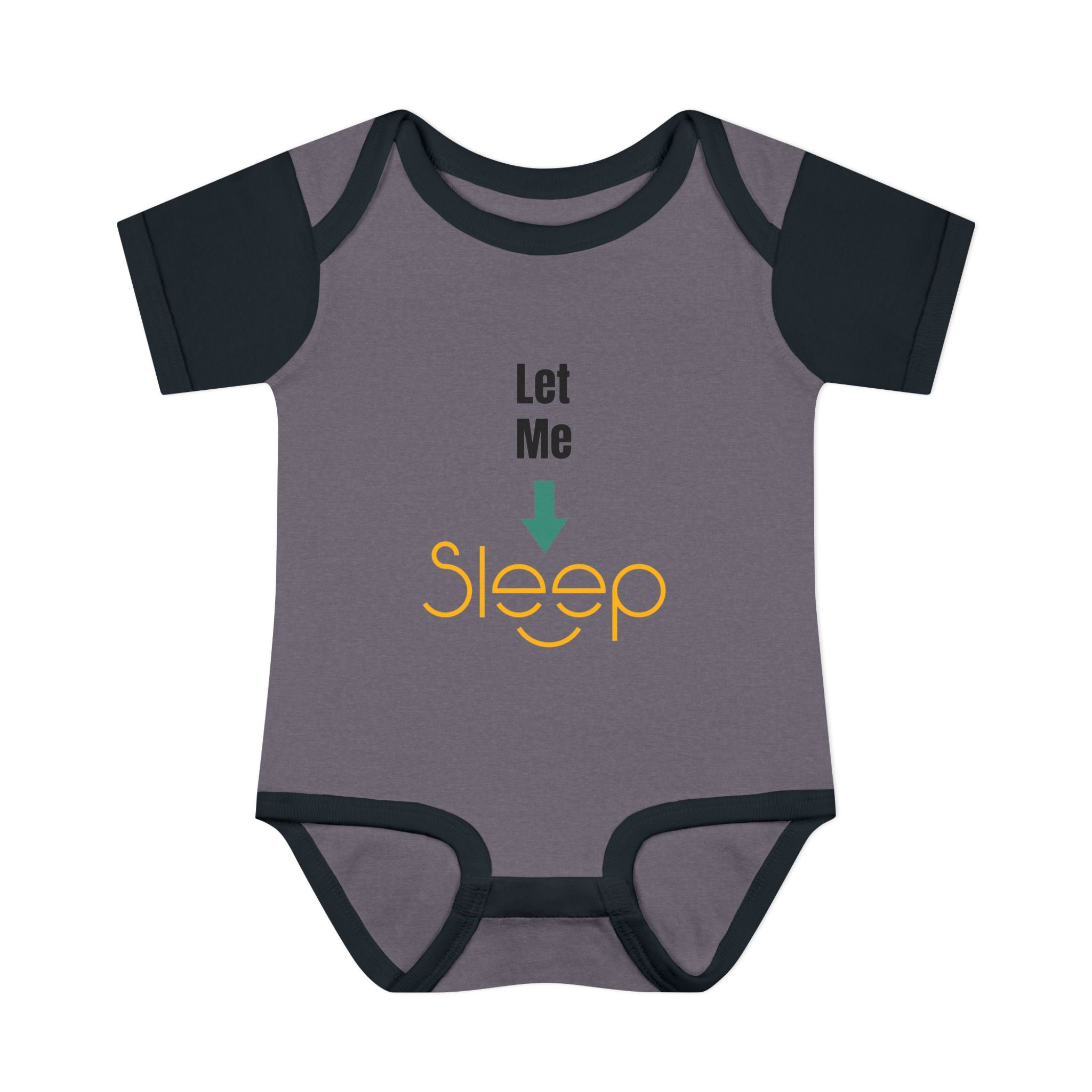 SleepAura - Luxe - Infant Bodysuit "Let Me Sleep" Funny Baby One-Piece