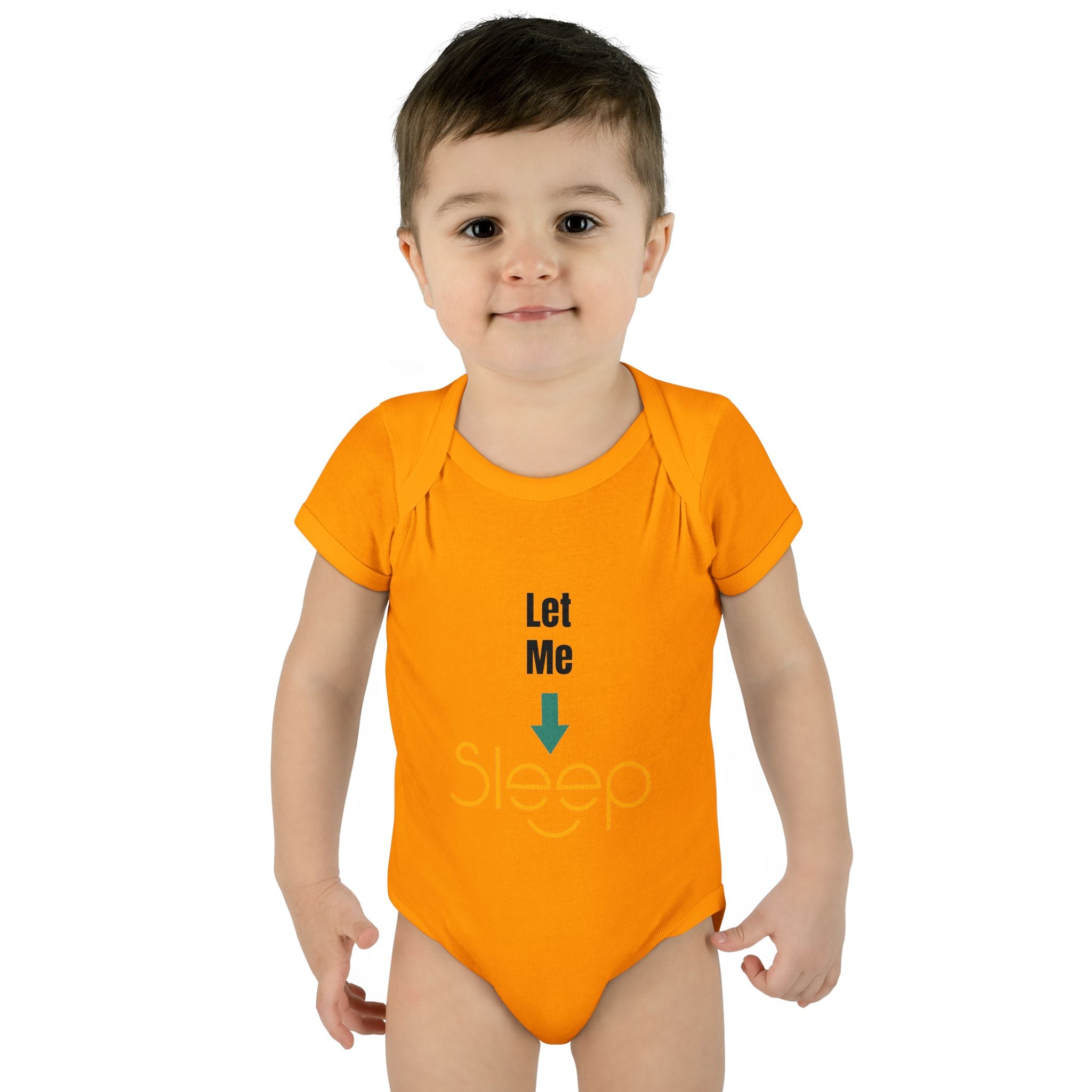 SleepAura - Luxe - Infant Bodysuit "Let Me Sleep" Funny Baby One-Piece