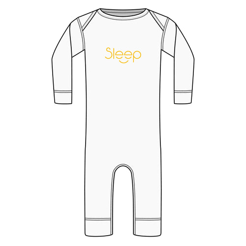 Baby Bodysuit "Sleep" Long-Sleeve Ribbed Infant Romper