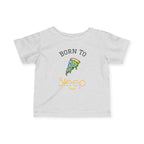 Infant Tee "Born to Sleep" Pizza Baby Shirt