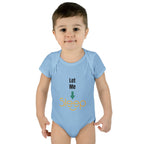 SleepAura - Luxe - Infant Bodysuit "Let Me Sleep" Funny Baby One-Piece