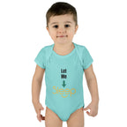 SleepAura - Luxe - Infant Bodysuit "Let Me Sleep" Funny Baby One-Piece