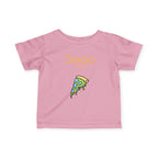 Infant Tee — "Sleep" Pizza Slice Graphic Baby Shirt