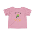 Infant Tee "Born to Sleep" Pizza Baby Shirt