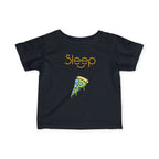 Infant Tee — "Sleep" Pizza Slice Graphic Baby Shirt