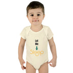 SleepAura - Luxe - Infant Bodysuit "Let Me Sleep" Funny Baby One-Piece