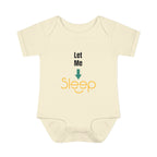 SleepAura - Luxe - Infant Bodysuit "Let Me Sleep" Funny Baby One-Piece
